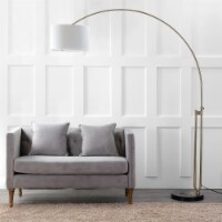 SAFAVIEH Polaris Arc Floor Lamp | Chrome |