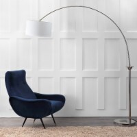 SAFAVIEH Mira Arc Floor Lamp | Nickle |