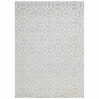 Safavieh STF531A Santa Fe Light Grey / Silver ivory / grey 6' x 9' rectangle