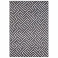 Safavieh STF535B-6 6 x 9 ft. Hand-knotted Santa Fe Nikoleta Modern Wool Rectangle Rug, Charco