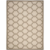 SAFAVIEH Indoor Outdoor CY6009-232 Courtyard Beige / Brown Rug 8' x 11'