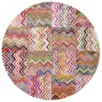 Safavieh NAN602A-4R Nantucket Hand Tufted Round Rug- Beige - Brown- 4 x 4 ft.