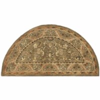 Safavieh AT52A-25HM 2 ft.-6 in. x 5 ft. Antiquity Hand Tufted Half Moon Area Rug, Olive & Gol