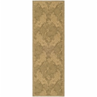 Safavieh CY6582-49-27 2 ft. -4 in. x 6 ft. -7 in. Runner Indoor-Outdoor Courtyard- Gold and N