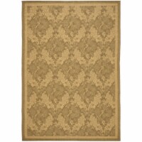 Safavieh CY6582-49-8 8 ft. x 11 ft. -2 in. Large Rectangle Indoor-Outdoor Courtyard- Gold and