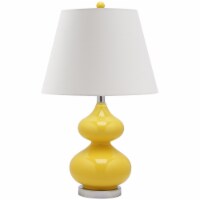 SAFAVIEH Eva Double Gourd Table Lamp | Yellow |