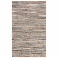 SAFAVIEH Cape Cod Collection CAP851B Handwoven Blue Rug 4' x 6'