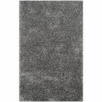 SAFAVIEH South Beach Shag SBS562H Steel Grey Rug 5' x 8'