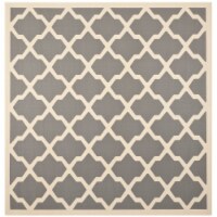 Safavieh Courtyard Anthracite Indoor Outdoor Rug - Square 4'