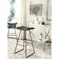 SAFAVIEH Akito Bar Stool Set of 2 Black