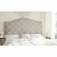 SAFAVIEH Connie Lattice Headboard Pearl Grey Full