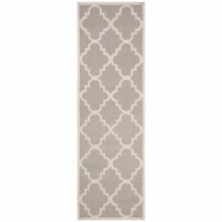 Safavieh DHU633G-210 Dhurries Hand Woven Flat Weave Rectangle Rug- Dark Grey - Ivory- 2 ft. 6