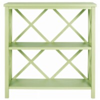 Safavieh AMH6536F Liam Open Bookcase, Split Pea - 35.9 x 13.5 x 33.5 in.