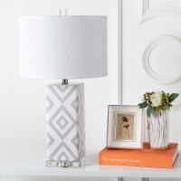 SAFAVIEH Diamonds Table Lamp (Set of 2) | Grey |
