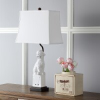 SAFAVIEH Foo Dog Table Lamp (Set of 2) | White |