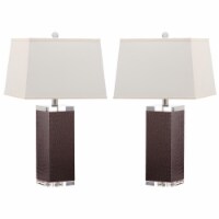 SAFAVIEH Lighting Deco Leather Table Lamp Crocodile
