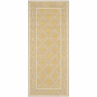 Safavieh HK230Y-210 2 ft. - 6 in. x 10 ft. Runner- Transitional Chelsea Yellow And Grey Hand