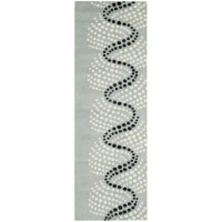 Safavieh SOH727C-26 2 ft. 6 in. x 6 ft. Runner Contemporary Soho Grey & Ivory Hand Tufted Rug