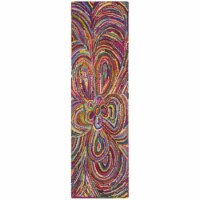 Safavieh NAN445A-27 Nantucket Hand Tufted Rectangle Rug- Multi- 2 ft. 3 in. x 7 ft.