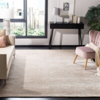 Safavieh MIR234S-8 Mirage Hand Loomed Rectangle Rug, Light Silver - 8 x 10 ft.