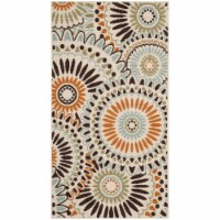 Safavieh VER091-0712-3 2 ft.-7 in. x 5 ft. Veranda Power Loomed Small Rectangle Area Rug, Cre