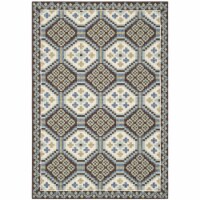Safavieh VER100-0652-4 4 x 5 ft. 7 in. Small Rectangle Indoor & Outdoor Veranda Blue & Chocol
