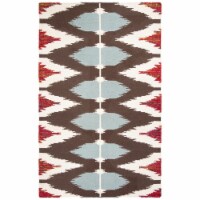 Safavieh DHU647A-4 Dhurries Hand Woven Flat Weave Rectangle Rug- Multi- 4 x 6 ft.