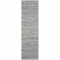 SAFAVIEH Cape Cod CAP350A Handwoven Natural / Blue Rug 2' 3 x 6'
