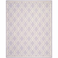 Safavieh CAM131C-6 Cambridge Hand Tufted Medium Rectangle Rugs, Lavander & Ivory - 6 x 9 ft.