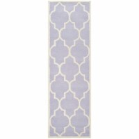 Safavieh CAM134C-212 Cambridge Hand Tufted Runner Rug, Lavander & Ivory - 2 ft.-6 in. x 12 ft