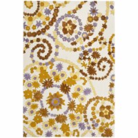 Safavieh WIL343A-8 8 x 10 ft. Large Rectangle Country & Floral Wilton Ivory & Brown Hand Hook