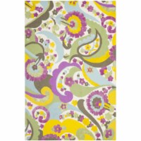 Safavieh WIL349A-8 8 x 10 ft. Large Rectangle Country & Floral Wilton Green & Fuchsia Hand Ho