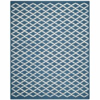 Safavieh CAM137G-8 Cambridge Rectangle Hand Tufted Rug, Navy & Ivory - 8 x 10 ft.