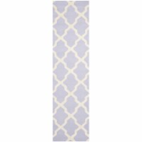 Safavieh CAM121C-28 2 ft.-6 in. x 8 ft. Runner Transitional Cambridge- Lavender and Ivory Han