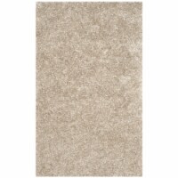 SAFAVIEH Malibu Shag MLS431N Handmade Natural Rug 2' 6 x 4'