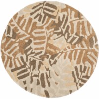 Safavieh MSR4548A-4R 4 x 4 ft. Martha Stewart Tufted & Hand Loomed Round Area Rug, Spud