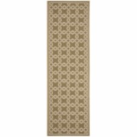 Safavieh MSR4253-24-38 2 ft.-7 in. x 8 ft.-2 in. Martha Stewart Power Loomed Runner Rug, Gree