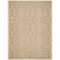 SAFAVIEH Outdoor CY2962-3001 Courtyard Natural / Brown Rug 8' x 11'