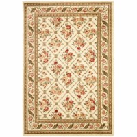 Safavieh LNH556-1212-5 5 ft. 3 in. x 7 ft. 6 in. Medium Rectangle Lyndhurst Ivory & Ivory Tra