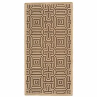 SAFAVIEH Outdoor CY2962-3001 Courtyard Natural / Brown Rug 2' 7 x 5'