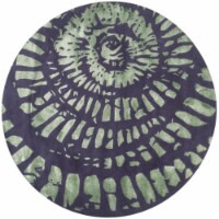 Safavieh CPR411C-7R Capri Hand Tufted Round Rug- Lavander - Sage- 7 x 7 ft.