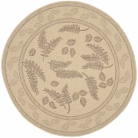 Safavieh CY0772-3001-7R 6 Ft. - 7 In. x 6 Ft. - 7 In. Round- Indoor - Outdoor Courtyard Natur
