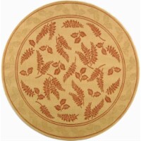 Safavieh CY0772-3201-5R 5 Ft. - 3 In. x 5 Ft. - 3 In. Round- Indoor - Outdoor Courtyard Natur