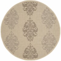 Safavieh CY2720-3001-5R 5 Ft. - 3 In. x 5 Ft. - 3 In. Round- Indoor - Outdoor Courtyard Natur