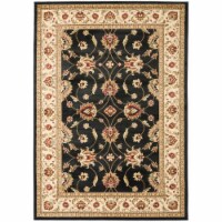 Safavieh LNH553-9012-5 5 ft. 3 in. x 7 ft. 6 in. Medium Rectangle Lyndhurst Black & Ivory Tra