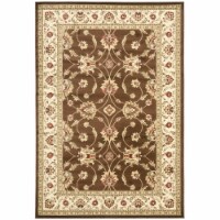 Safavieh LNH553-2512-5 5 ft. 3 in. x 7 ft. 6 in. Medium Rectangle Lyndhurst Brown & Ivory Tra