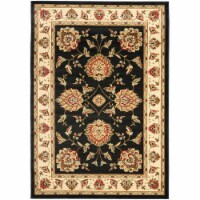 Safavieh LNH555-9012-5 5 ft. 3 in. x 7 ft. 6 in. Medium Rectangle Lyndhurst Black & Ivory Tra