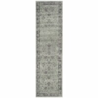 Safavieh VTG117-2111-212 2 ft.-2 in. x 12 ft. Vintage Power Loomed Runner Rug, Spruce & Ivory