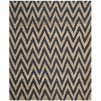 Safavieh ORG515B-9 Organic Hand Knotted Large Rectangle Rug- Blue - Natural- 9 x 12 ft.