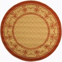 Safavieh CY0901-3201-5R 5 Ft. - 3 In. x 5 Ft. - 3 In. Round- Indoor - Outdoor Courtyard Natur